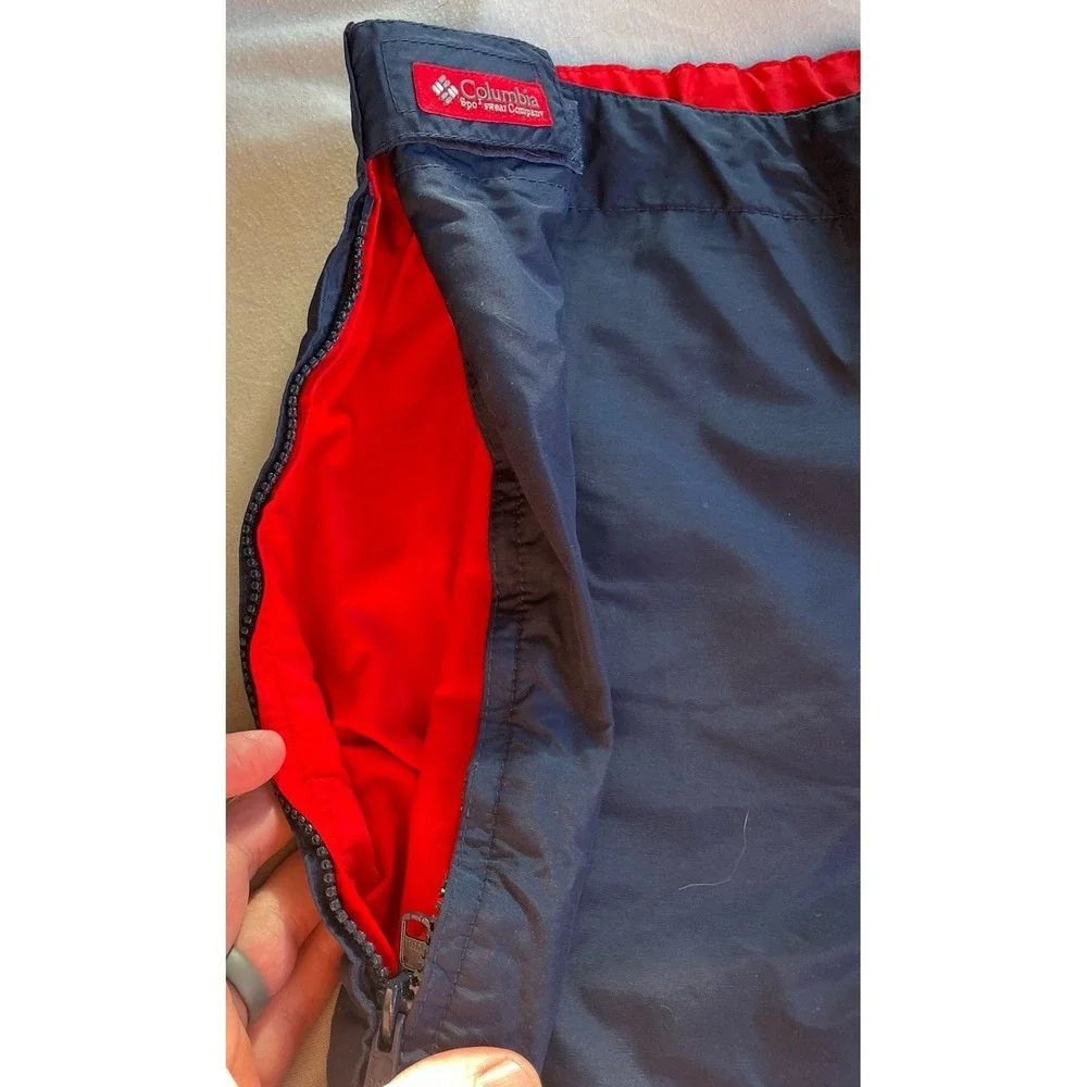 Columbia Ski Pants Sz XL Waterproof Blue / Red‎ Reversible / Snowboard Unisex